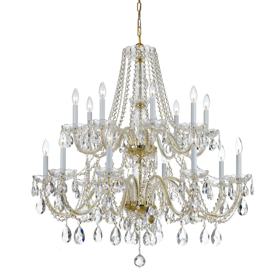 Crystorama Lighting Group Traditional Crystal 16 Light 37" Wide Crystal Chandelier with Swarovski Spectra Crystal Accents