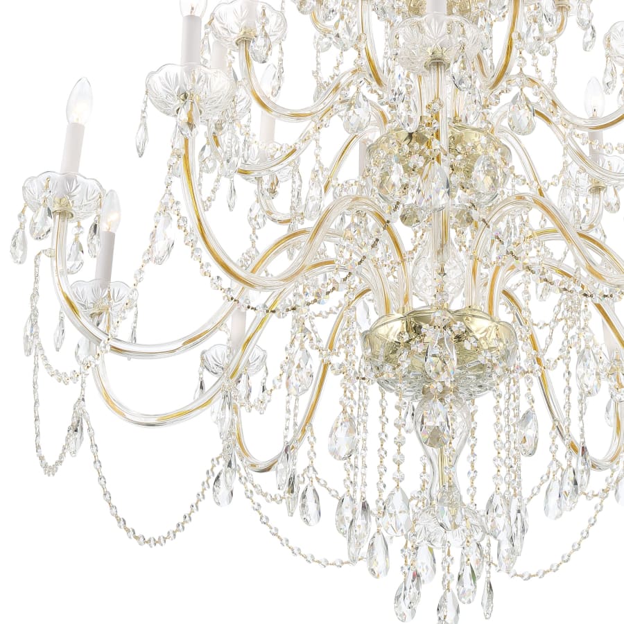 Crystorama Lighting Group Traditional Crystal 25 Light 45" Wide Crystal Candle Style Chandelier