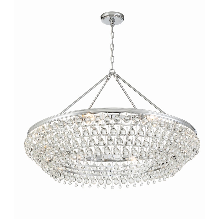 Crystorama Lighting Group Calypso 8 Light 40" Wide Chandelier with Clear Glass Accents