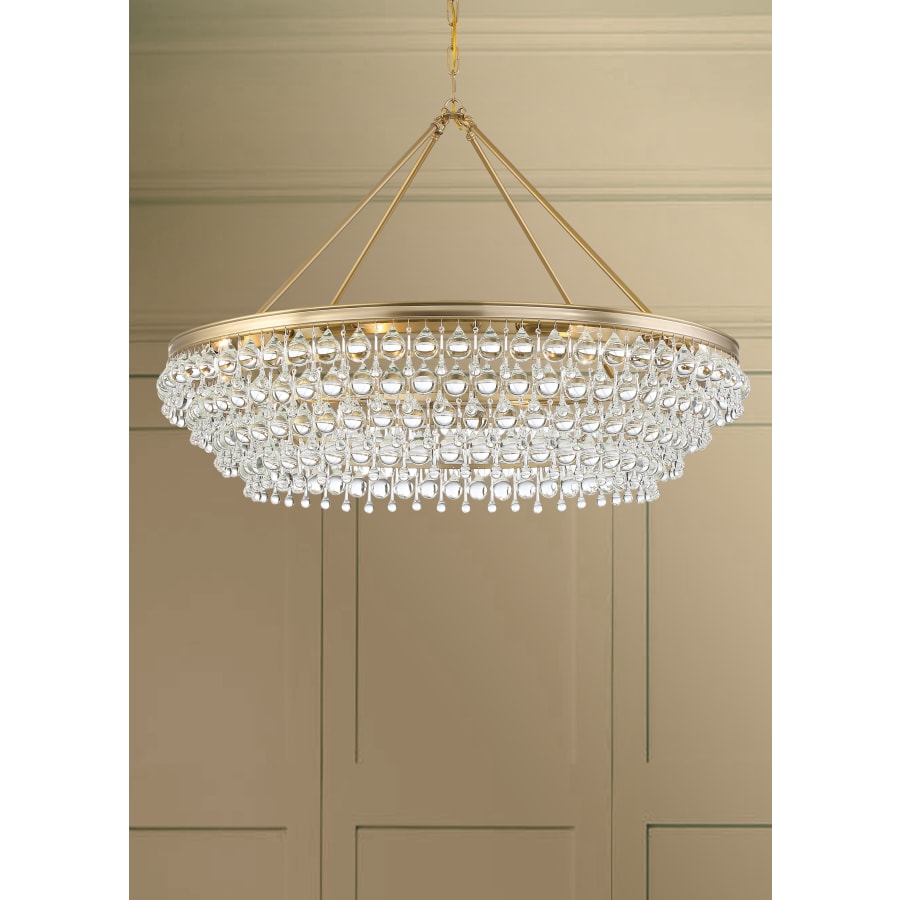 Crystorama Lighting Group Calypso 8 Light 40" Wide Chandelier with Clear Glass Accents