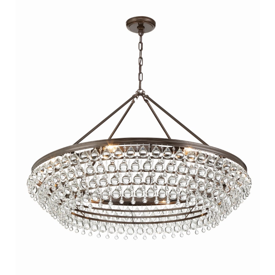 Crystorama Lighting Group Calypso 8 Light 40" Wide Chandelier with Clear Glass Accents