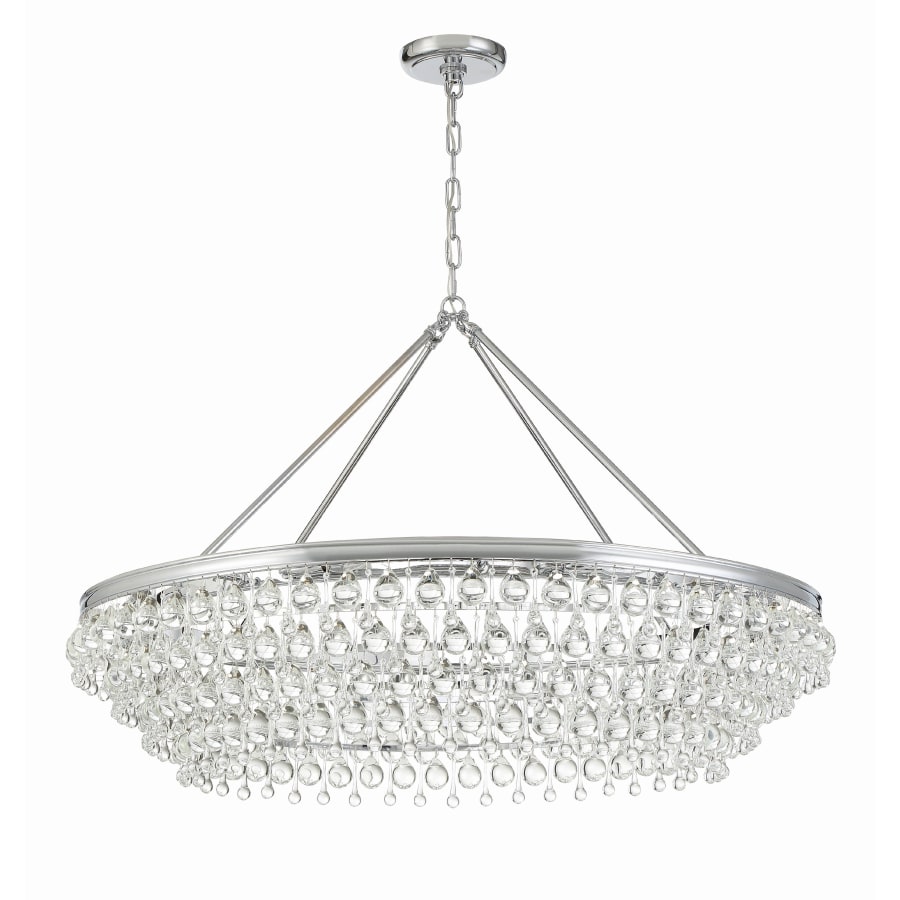 Crystorama Lighting Group Calypso 8 Light 40" Wide Chandelier with Clear Glass Accents