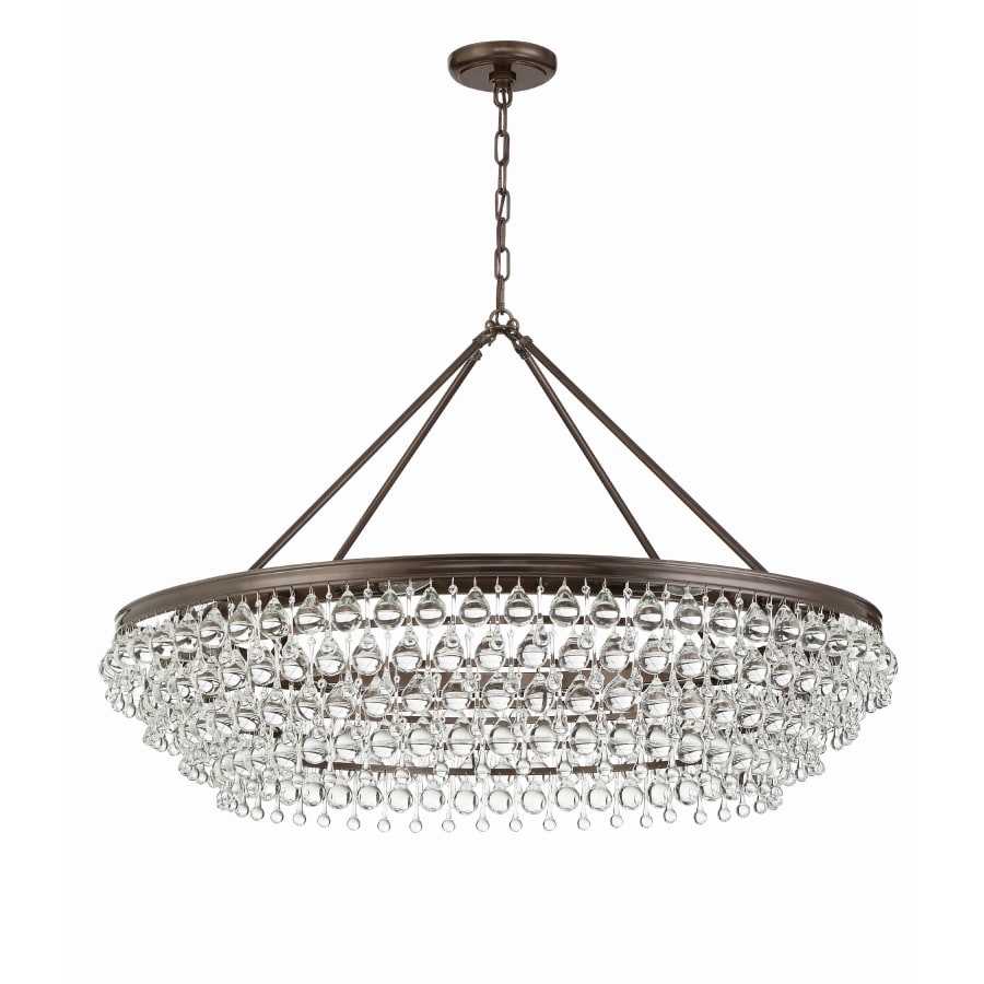 Crystorama Lighting Group Calypso 8 Light 40" Wide Chandelier with Clear Glass Accents