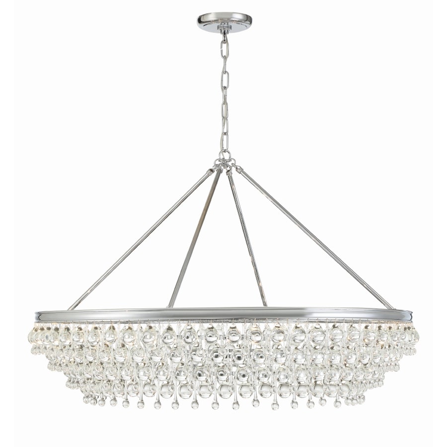 Crystorama Lighting Group Calypso 8 Light 40" Wide Chandelier with Clear Glass Accents