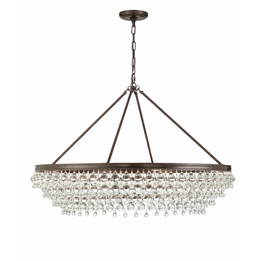 Crystorama Lighting Group Calypso 8 Light 40" Wide Chandelier with Clear Glass Accents