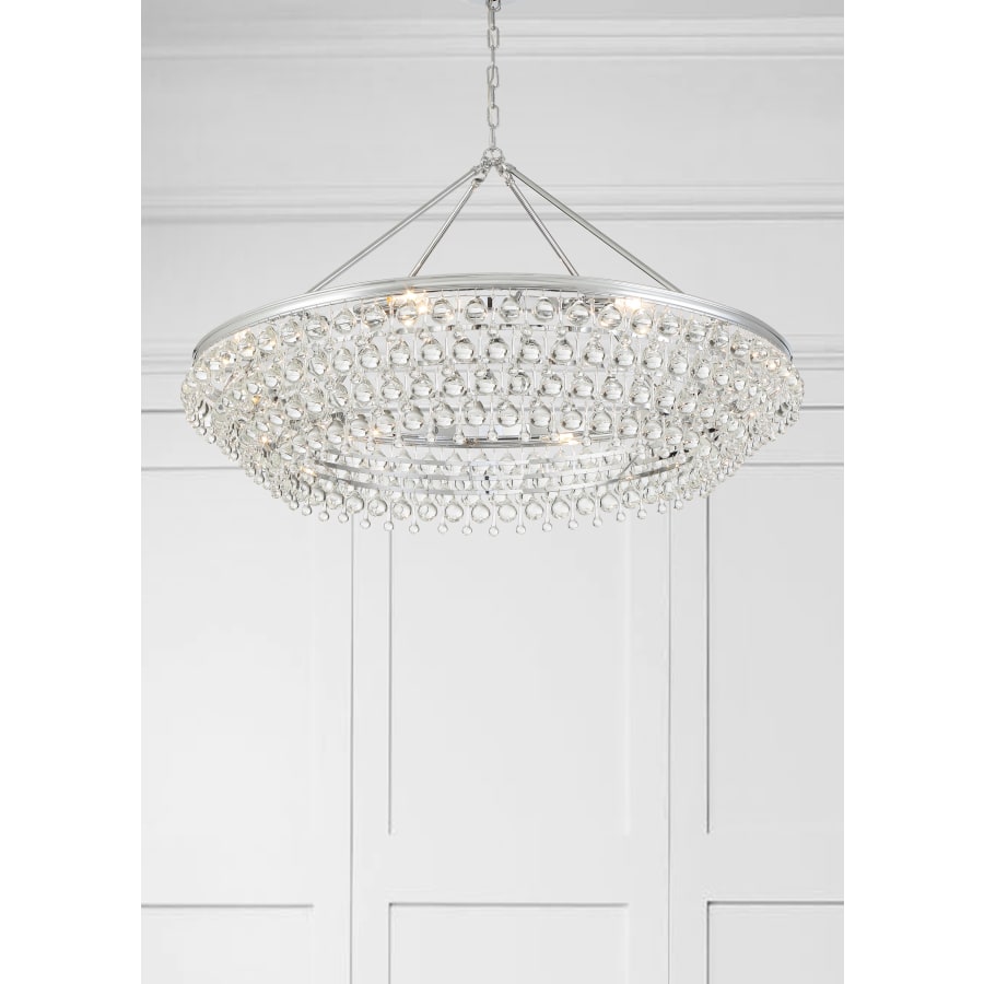 Crystorama Lighting Group Calypso 8 Light 40" Wide Chandelier with Clear Glass Accents
