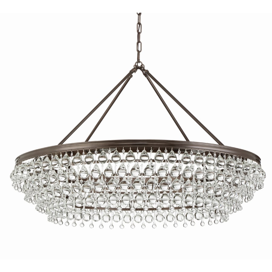 Crystorama Lighting Group Calypso 8 Light 40" Wide Chandelier with Clear Glass Accents