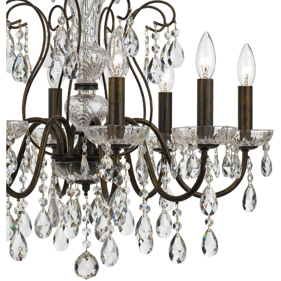 Crystorama Lighting Group Butler 8 Light 26" Wide Crystal Chandelier with Swarovski Strass Crystal Accents