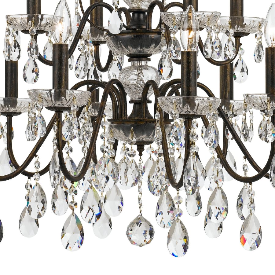 Crystorama Lighting Group Butler 12 Light 29" Wide Crystal Chandelier with Swarovski Strass Crystal Accents
