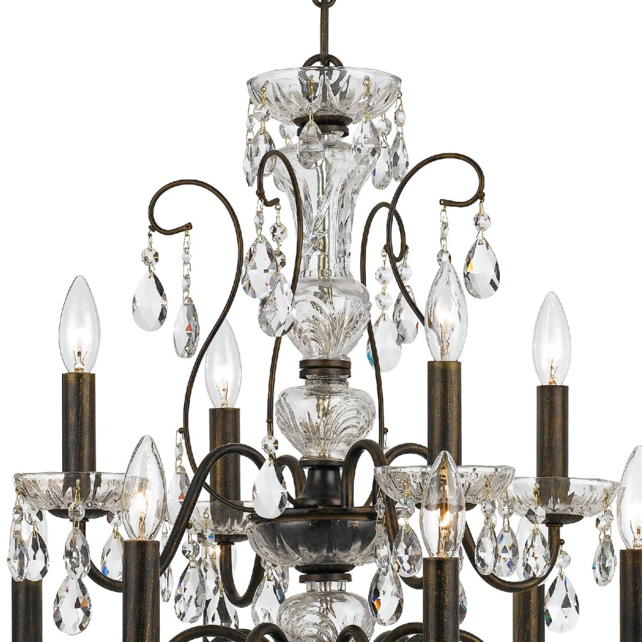 Crystorama Lighting Group Butler 12 Light 29" Wide Crystal Chandelier with Swarovski Spectra Crystal Accents