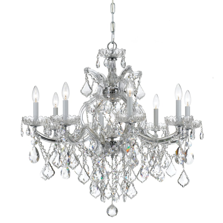 Crystorama Lighting Group Maria Theresa 9 Light 28" Wide Crystal Chandelier with Swarovski Strass Crystal Accents