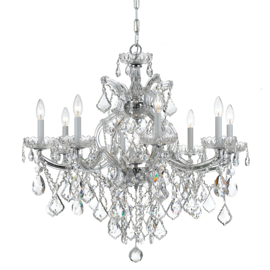 Crystorama Lighting Group Maria Theresa 9 Light 28" Wide Crystal Chandelier with Swarovski Spectra Crystal Accents