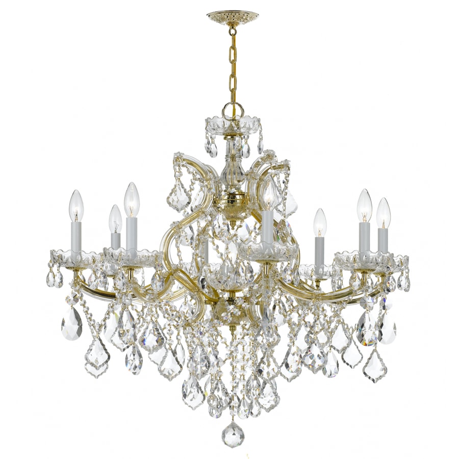 Crystorama Lighting Group Maria Theresa 9 Light 28" Wide Crystal Chandelier with Swarovski Strass Crystal Accents