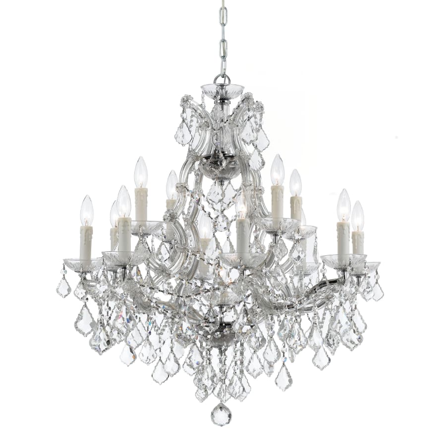 Crystorama Lighting Group Maria Theresa 13 Light 29" Wide Crystal Chandelier with Swarovski Strass Crystal Accents