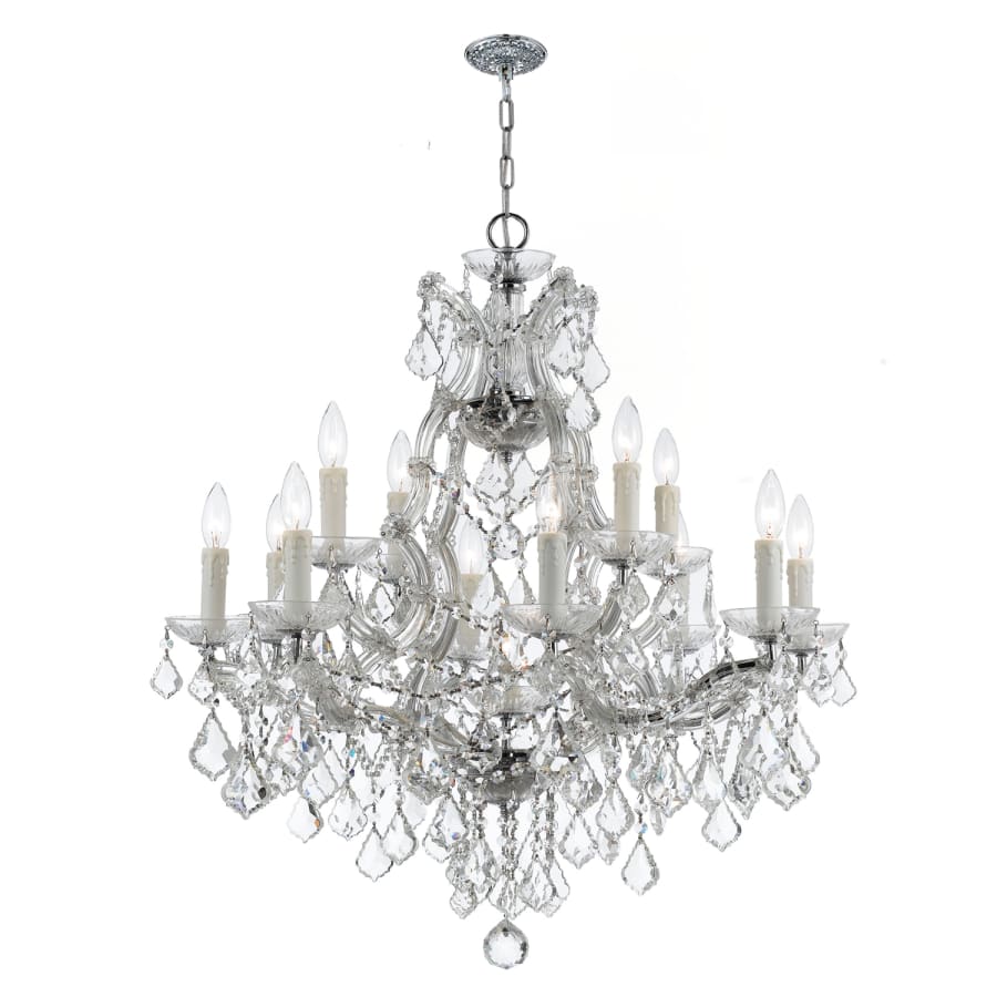 Crystorama Lighting Group Maria Theresa 13 Light 29" Wide Crystal Chandelier with Swarovski Strass Crystal Accents