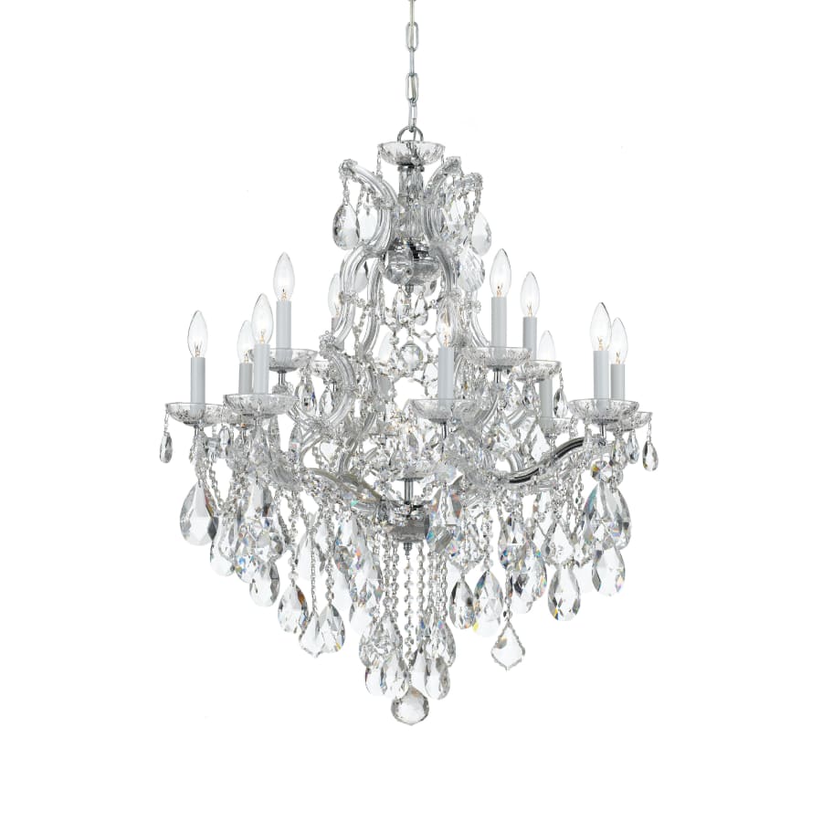 Crystorama Lighting Group Maria Theresa 13 Light 28" Wide Crystal Chandelier with Swarovski Strass Crystal Accents