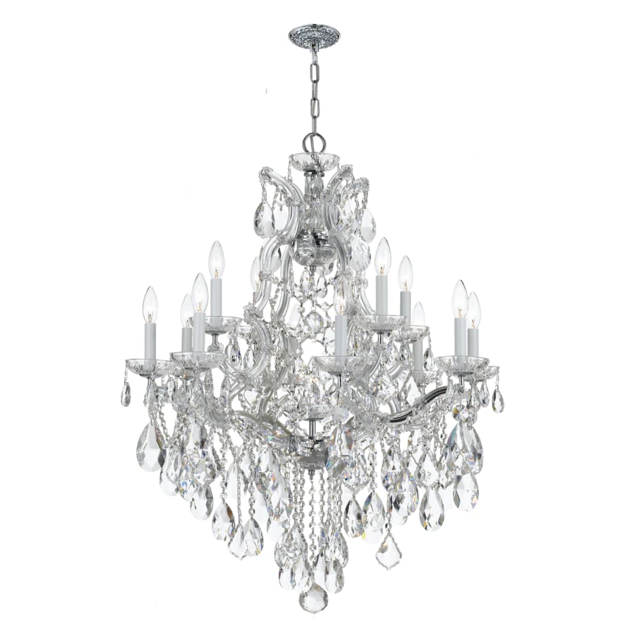 Crystorama Lighting Group Maria Theresa 13 Light 28" Wide Crystal Chandelier with Swarovski Strass Crystal Accents