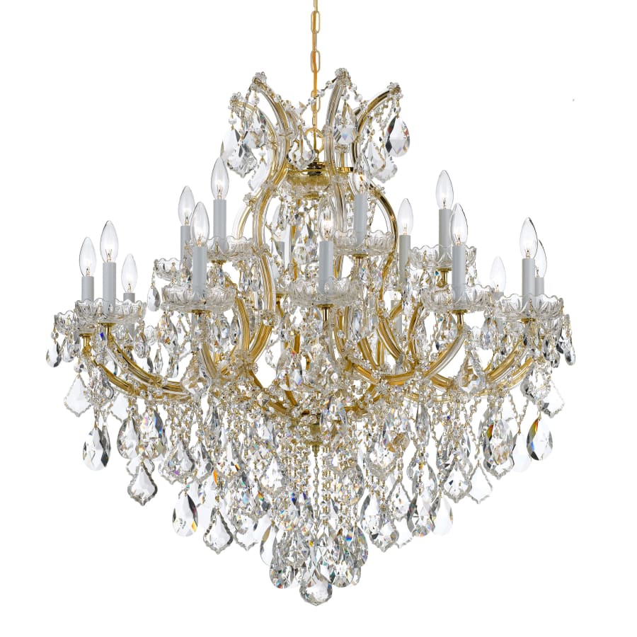 Crystorama Lighting Group Maria Theresa 19 Light 38" Wide Crystal Candle Style Chandelierwith with Italian Crystal Accents