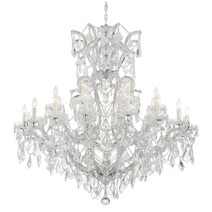 Crystorama Lighting Group Maria Theresa 25 Light 46" Wide Crystal Chandelier with Hand Cut Crystal Accents