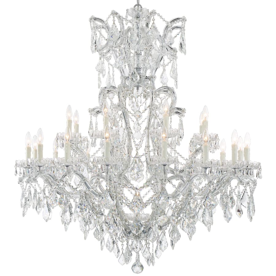 Crystorama Lighting Group Maria Theresa 25 Light 46" Wide Crystal Chandelier with Swarovski Strass Crystal Accents