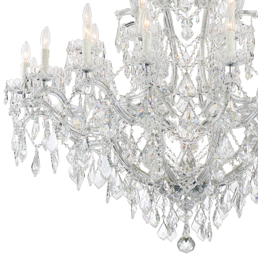 Crystorama Lighting Group Maria Theresa 25 Light 46" Wide Crystal Chandelier with Swarovski Strass Crystal Accents