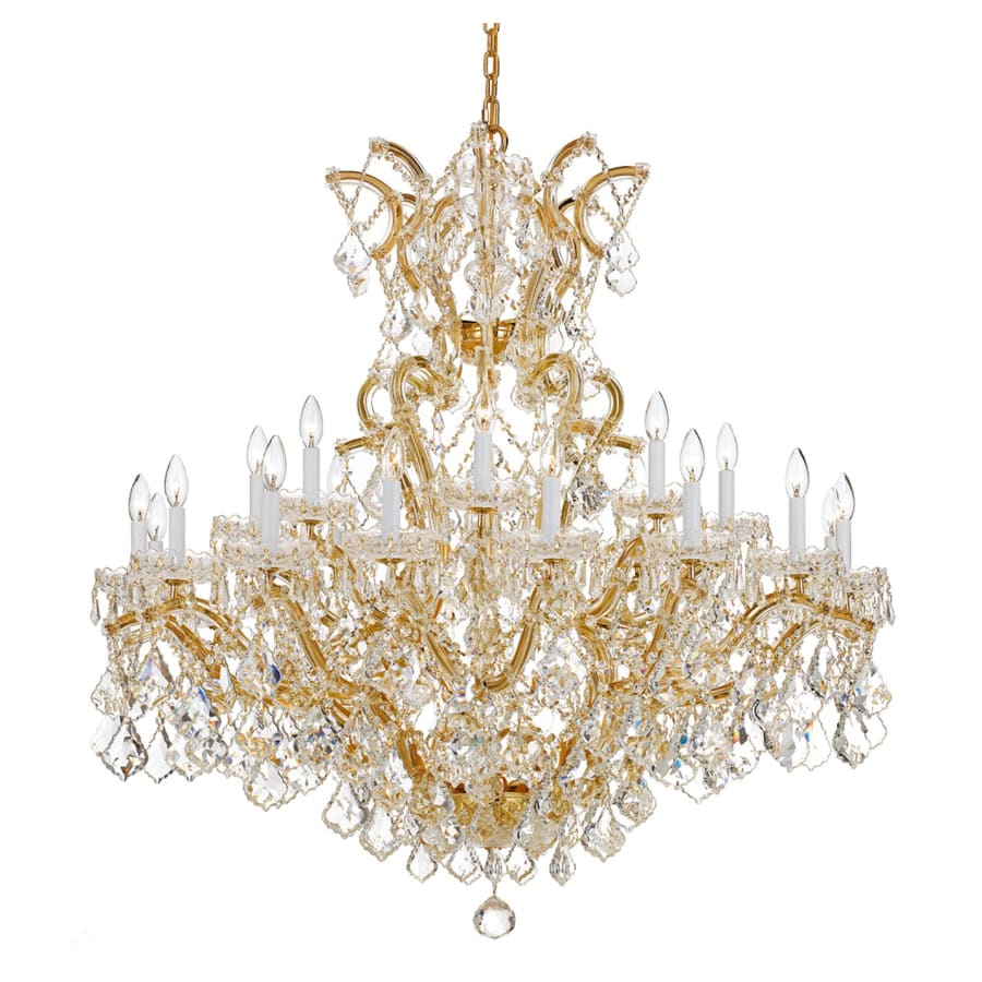 Crystorama Lighting Group Maria Theresa 25 Light 46" Wide Crystal Chandelier with Swarovski Strass Crystal Accents