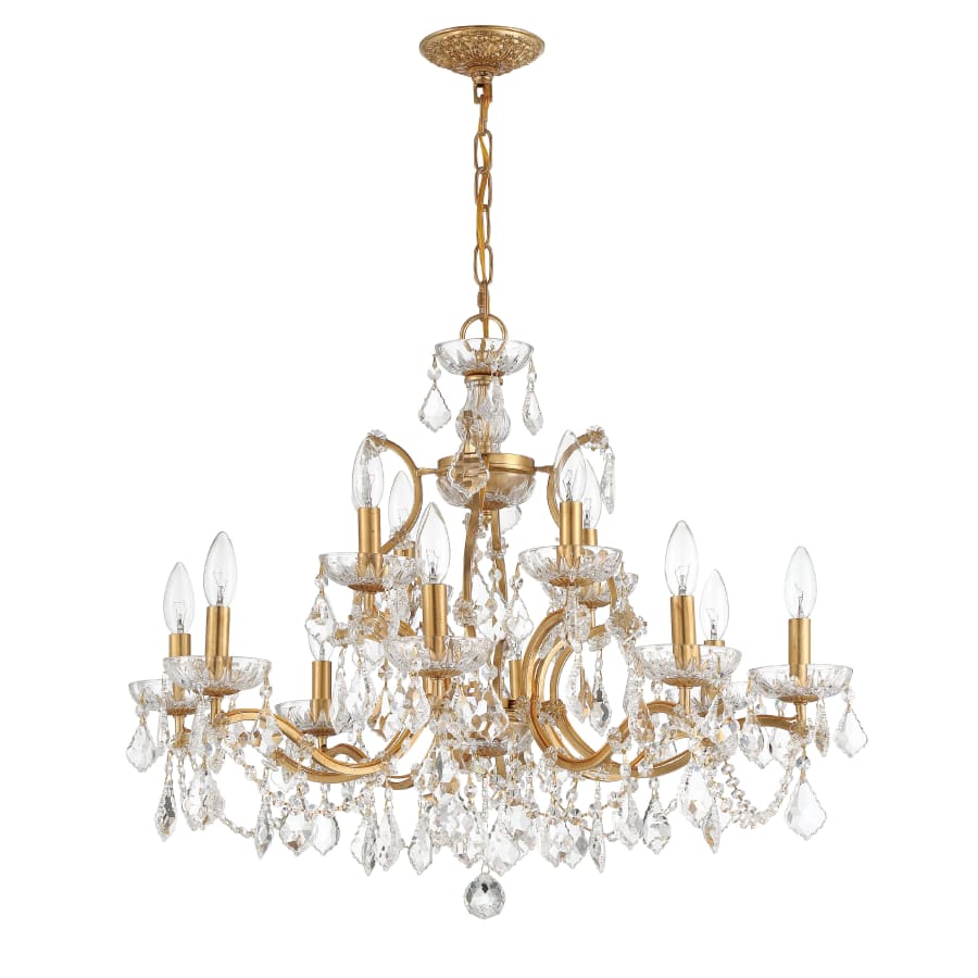 Crystorama Lighting Group Filmore 29" Wide 12 Light Crystal Candle Style Chandelier