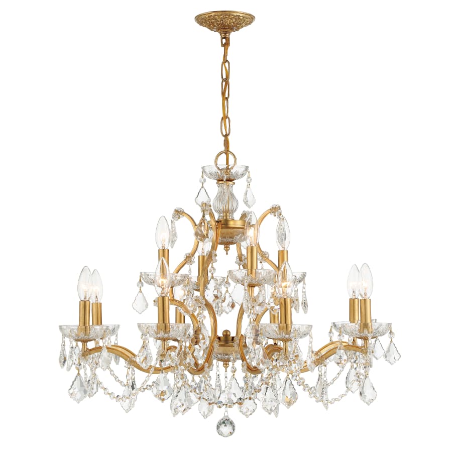 Crystorama Lighting Group Filmore 29" Wide 12 Light Crystal Candle Style Chandelier