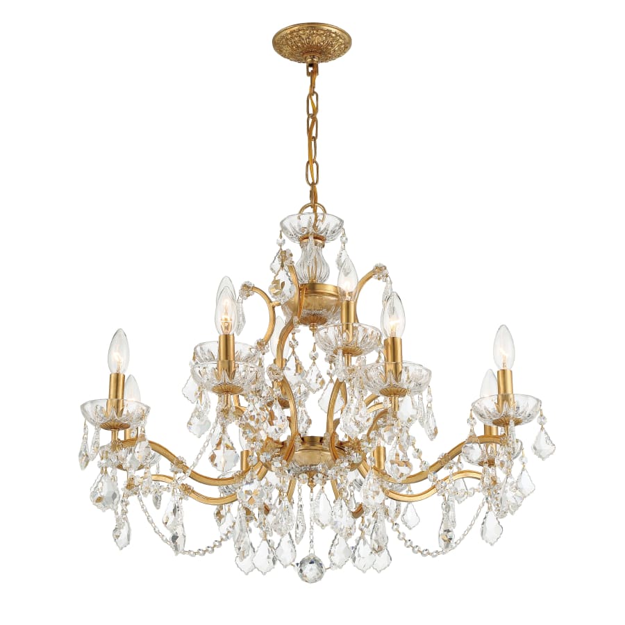 Crystorama Lighting Group Filmore 29" Wide 12 Light Crystal Candle Style Chandelier
