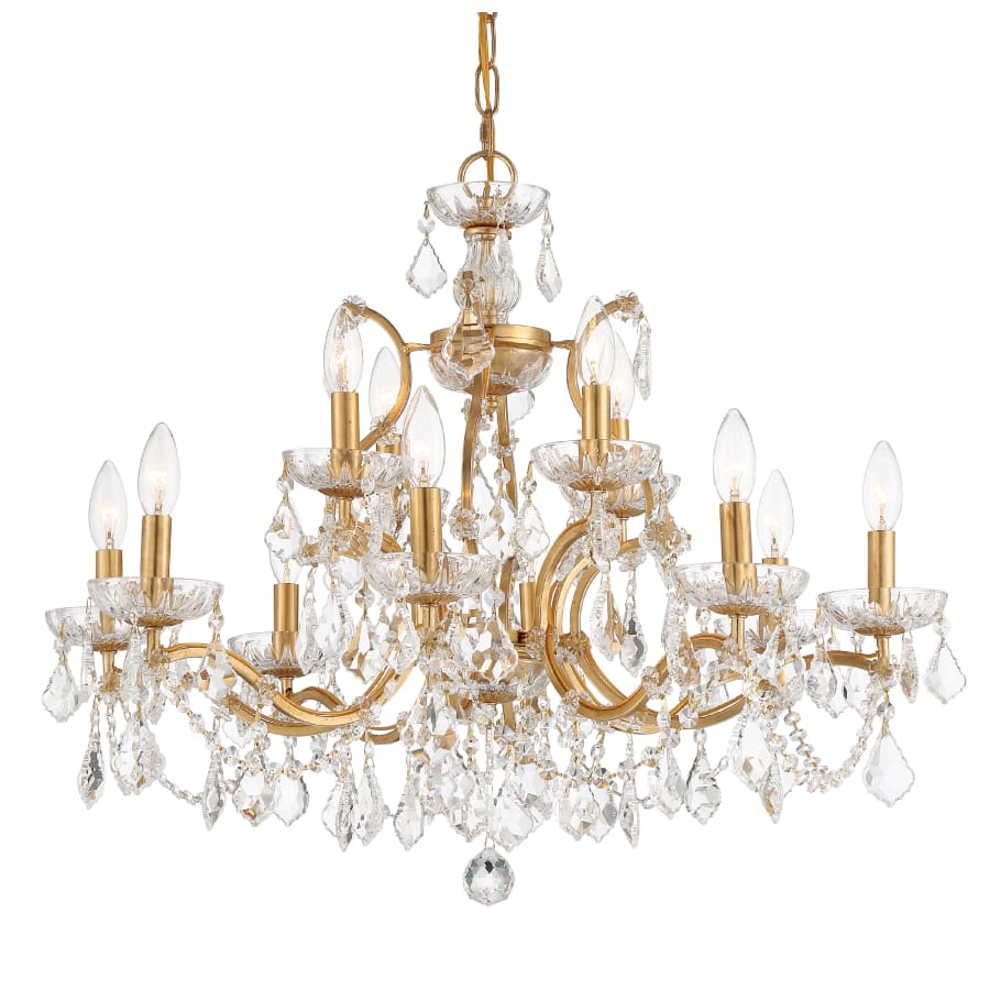 Crystorama Lighting Group Filmore 29" Wide 12 Light Crystal Candle Style Chandelier
