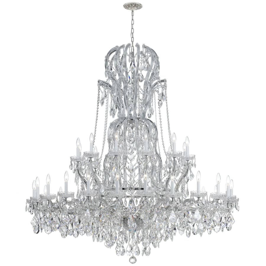 Crystorama Lighting Group Maria Theresa 37 Light 64" Wide Crystal Chandelier with Swarovski Strass Crystal Accents