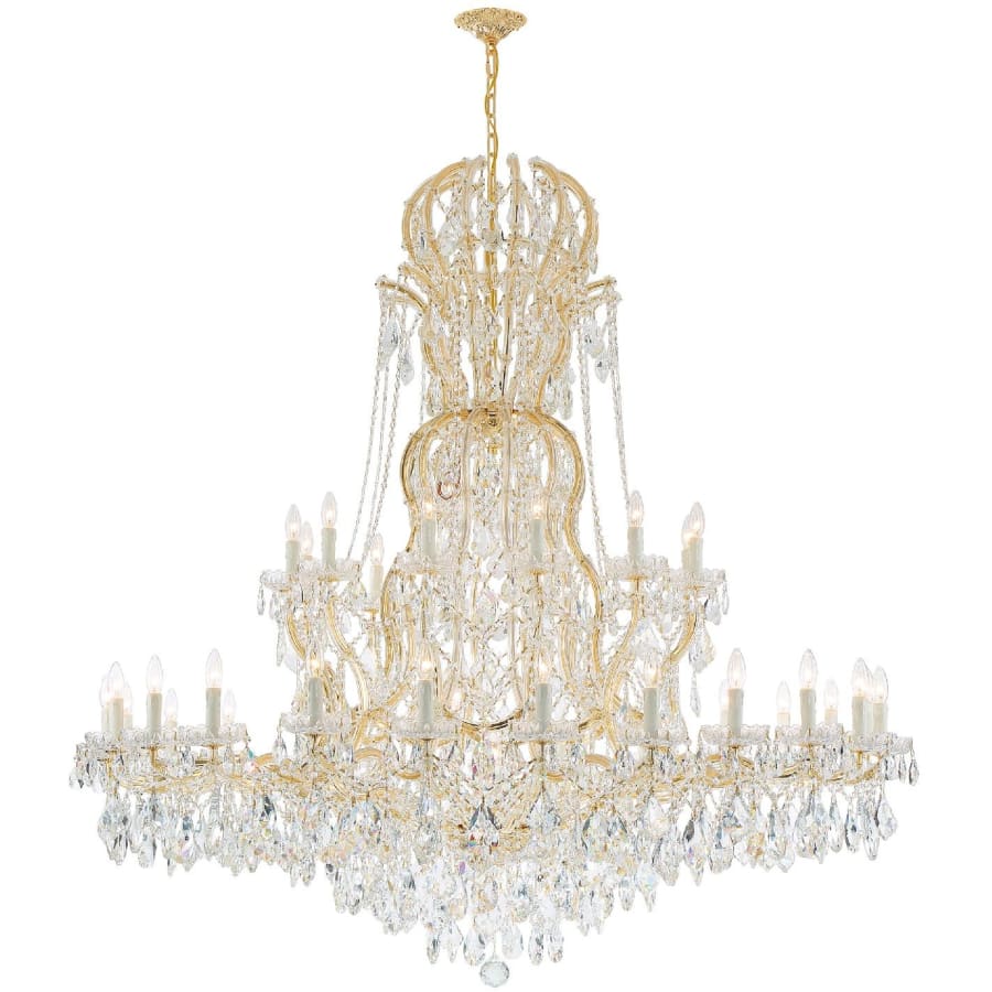 Crystorama Lighting Group Maria Theresa 37 Light 64" Wide Crystal Chandelier with Swarovski Spectra Crystal Accents