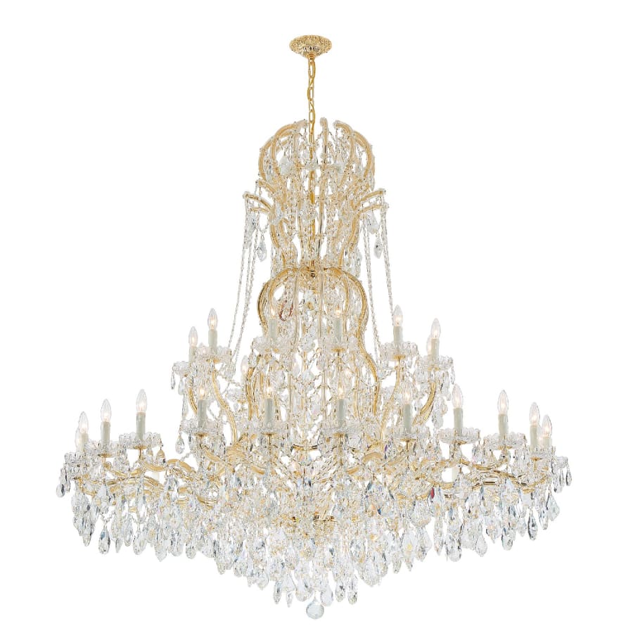 Crystorama Lighting Group Maria Theresa 37 Light 64" Wide Crystal Chandelier with Swarovski Spectra Crystal Accents