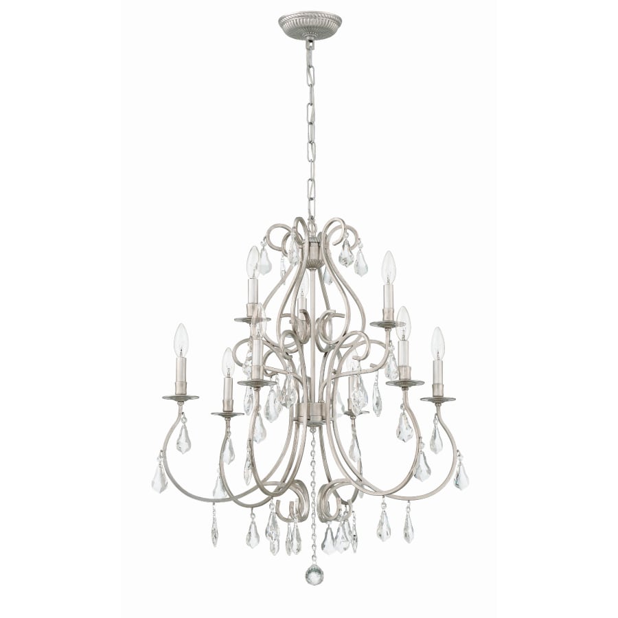 Crystorama Lighting Group Ashton 9 Light 26" Wide Crystal Chandelier with Swarovski Strass Crystal Accents
