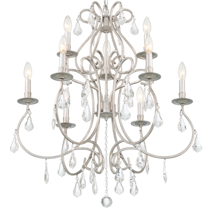 Crystorama Lighting Group Ashton 9 Light 26" Wide Crystal Chandelier with Swarovski Strass Crystal Accents
