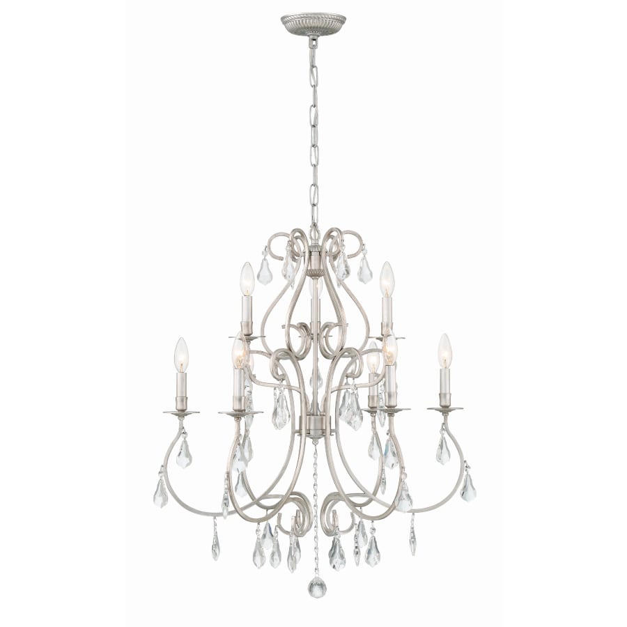 Crystorama Lighting Group Ashton 9 Light 26" Wide Crystal Chandelier with Swarovski Strass Crystal Accents