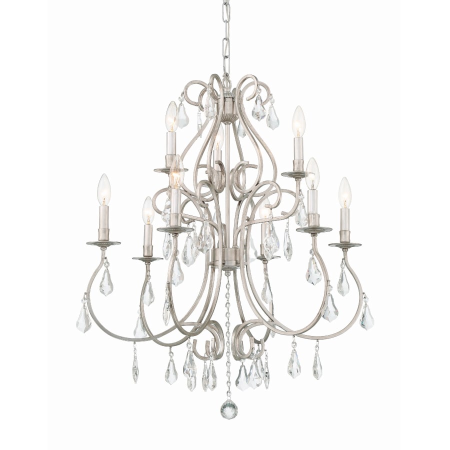 Crystorama Lighting Group Ashton 9 Light 26" Wide Crystal Chandelier with Swarovski Strass Crystal Accents