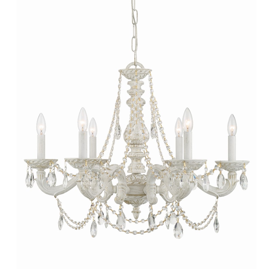Crystorama Lighting Group Paris Market 6 Light 28" Wide Crystal Chandelier with Swarovski Strass Crystal Accents