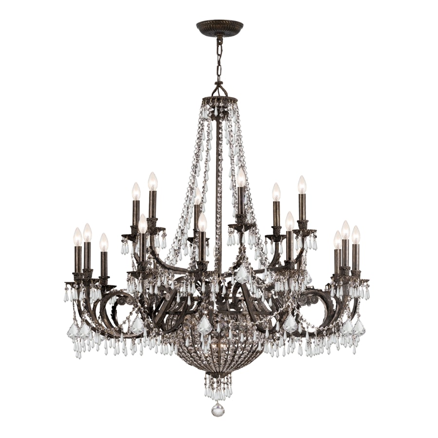 Crystorama Lighting Group Vanderbilt 23 Light 44" Wide Crystal Chandelier with Hand Cut Crystal Accents