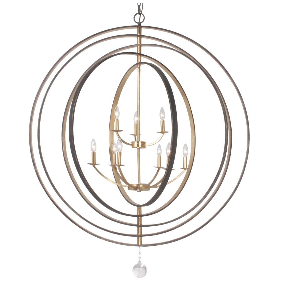Crystorama Lighting Group Luna 9 Light 48" Wide Taper Candle Style Chandelier