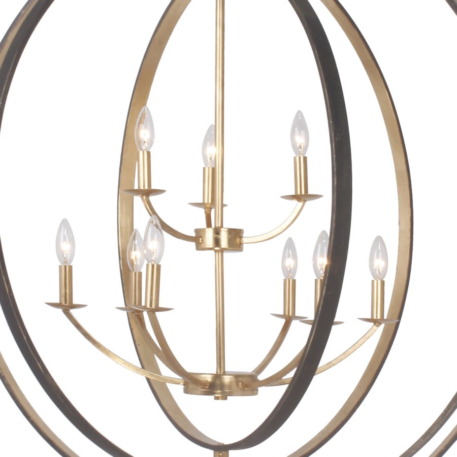 Crystorama Lighting Group Luna 9 Light 48" Wide Taper Candle Style Chandelier