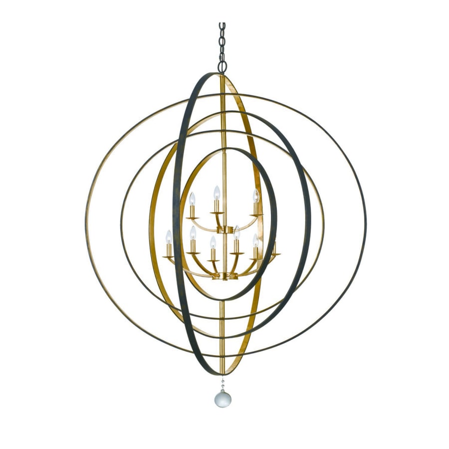 Crystorama Lighting Group Luna 9 Light 48" Wide Taper Candle Style Chandelier
