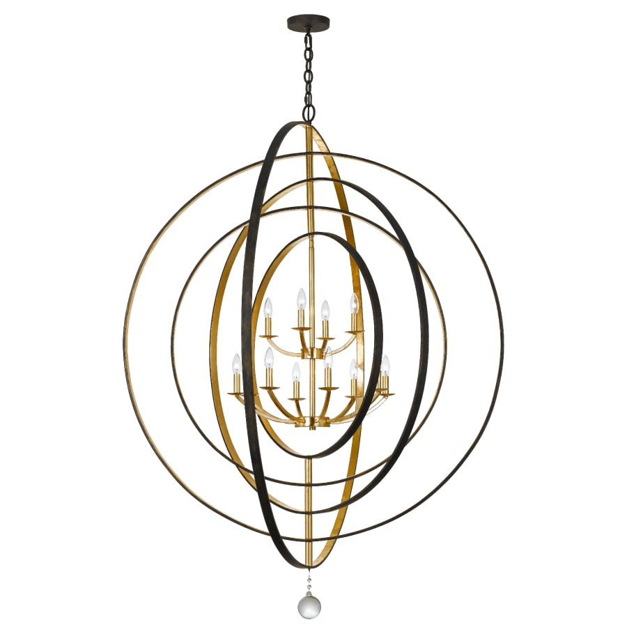 Crystorama Lighting Group Luna 12 Light 60" Wide Taper Candle Chandelier
