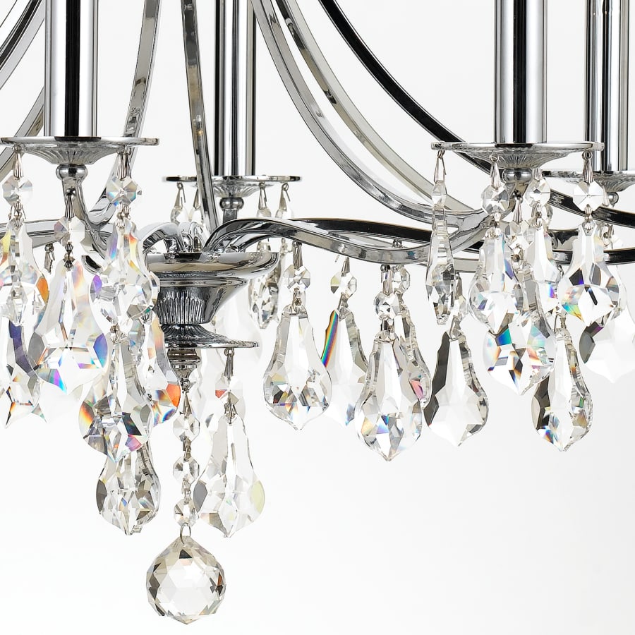 Crystorama Lighting Group Cedar 8 Light 28" Wide Crystal Chandelier with Swarovski Strass Crystal Accents