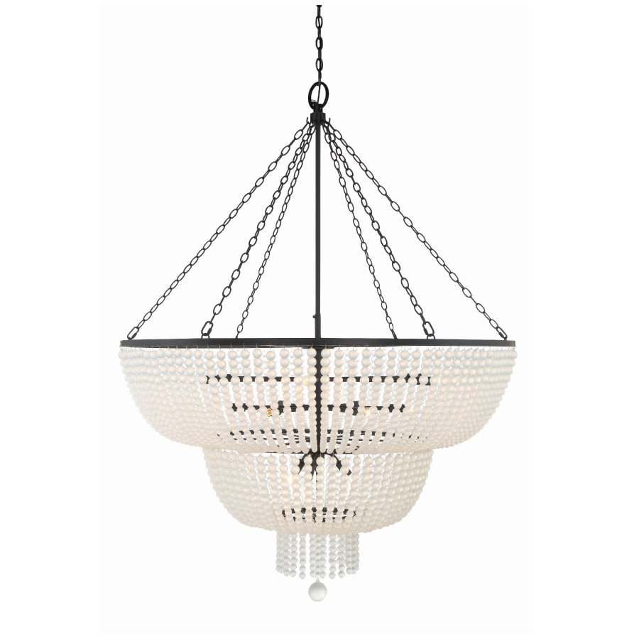 Crystorama Lighting Group Rylee 15 Light 49" Wide Beaded Waterfall Chandelier