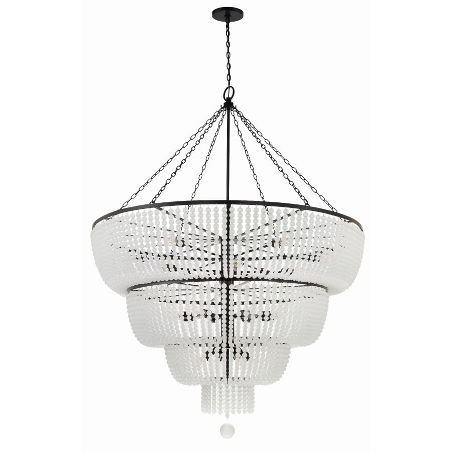 Crystorama Lighting Group Rylee 32 Light 60" Wide Beaded Waterfall Chandelier