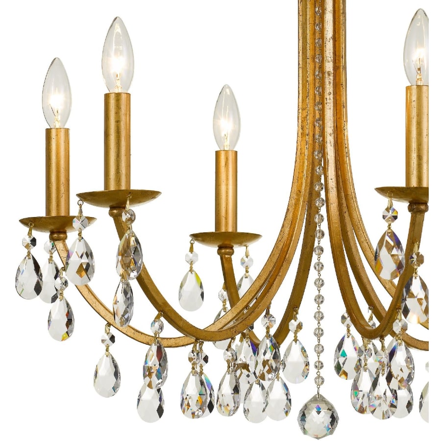 Crystorama Lighting Group Bridgehampton 6 Light 26" Wide Crystal Chandelier with Swarovski Strass Crystal Accents