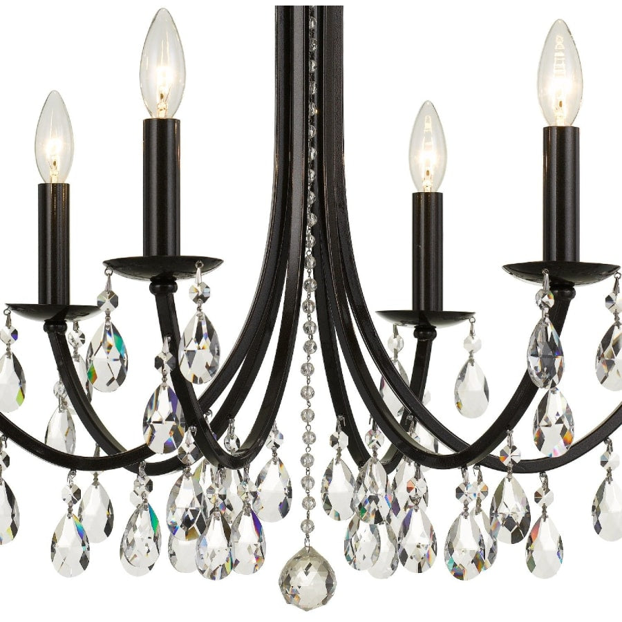 Crystorama Lighting Group Bridgehampton 6 Light 26" Wide Crystal Chandelier with Swarovski Strass Crystal Accents