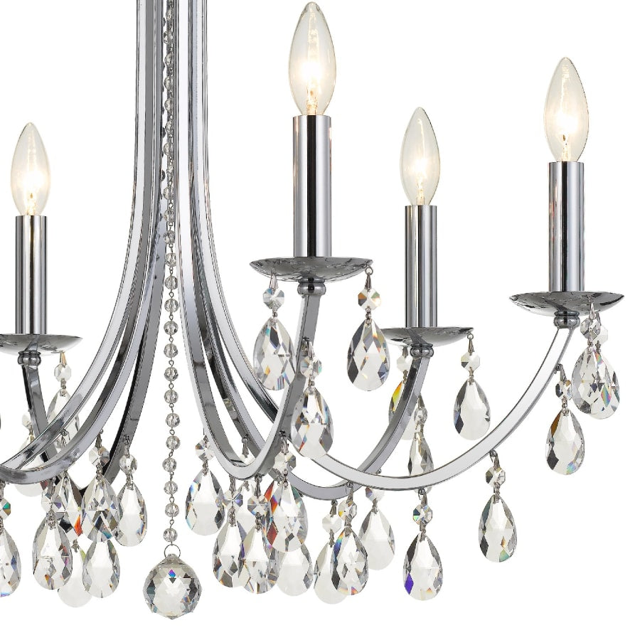 Crystorama Lighting Group Bridgehampton 6 Light 26" Wide Crystal Chandelier with Swarovski Strass Crystal Accents