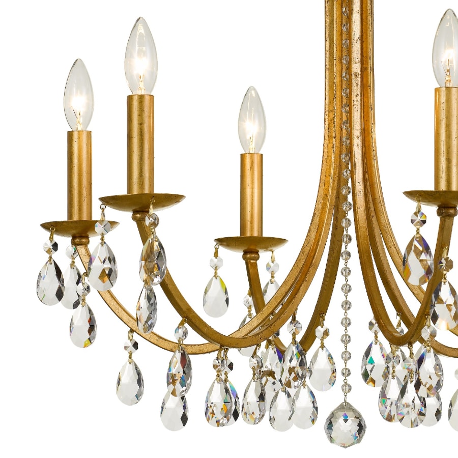Crystorama Lighting Group Bridgehampton 6 Light 26" Wide Crystal Chandelier with Swarovski Strass Crystal Accents